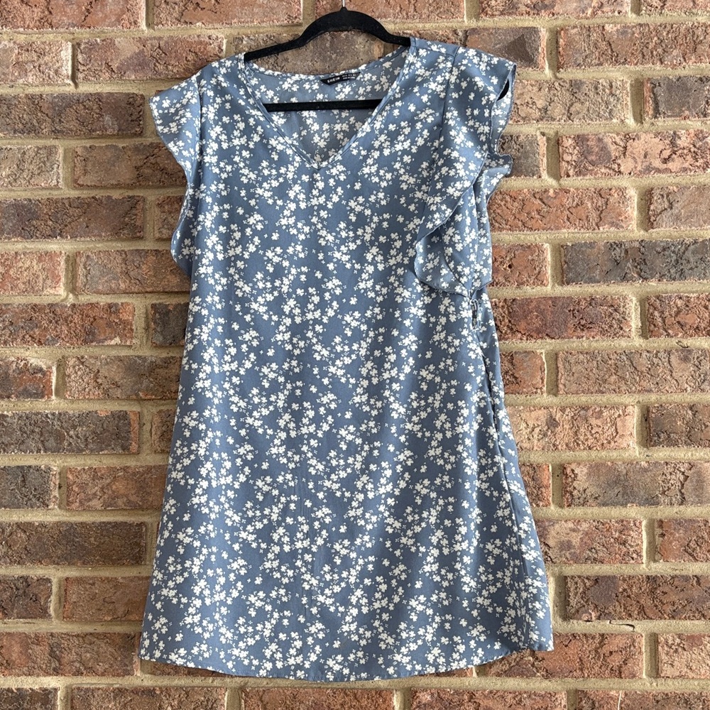 SHEIN Blue Floral Dress
